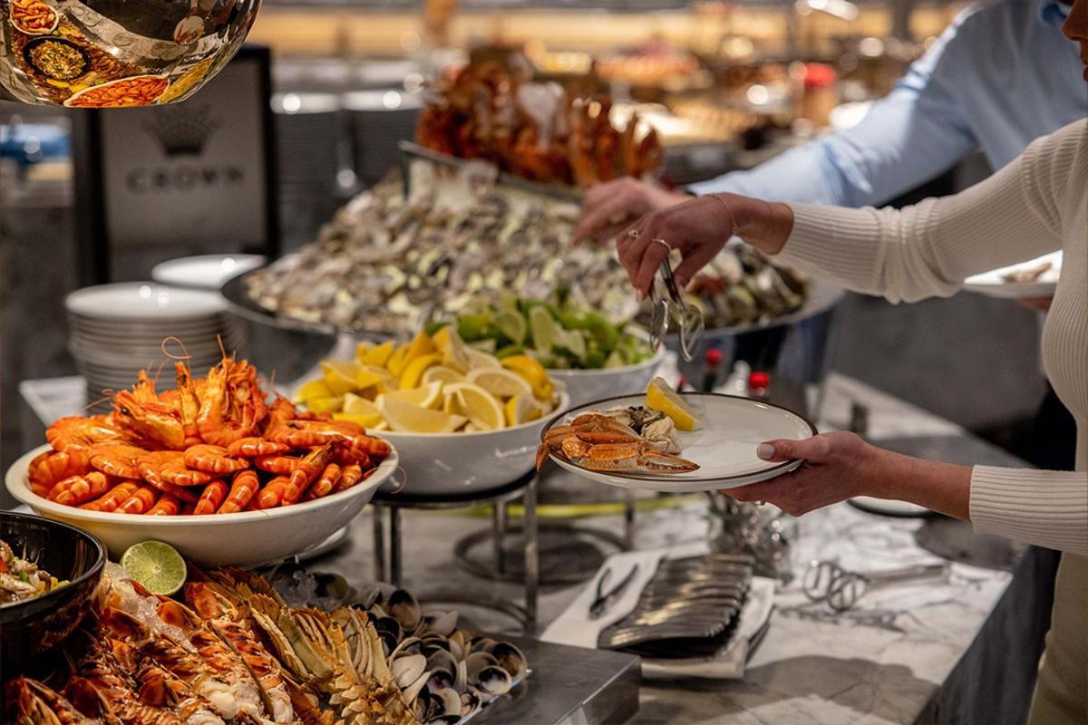 Crown Towers Sydney Hotel Exterior photo A buffet at a restaurant